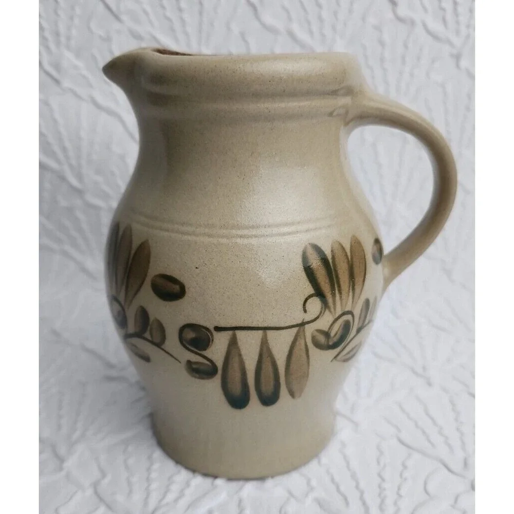 BBP Beaumont Brothers Pottery Pitcher Salt‎ Glaze Stoneware Rustic Primitive